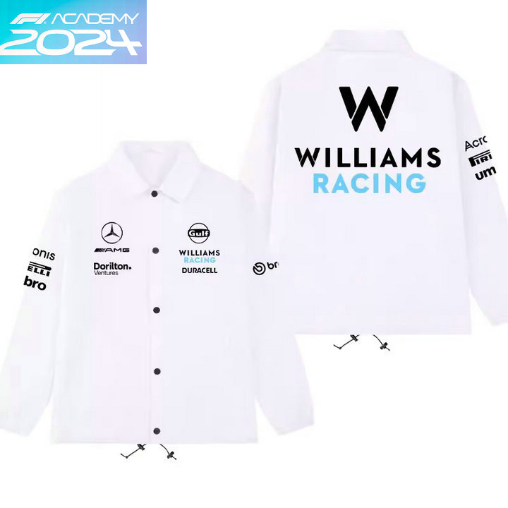 2024 Veste Williams Racing F1 AMG Surchemise épaisse Homme